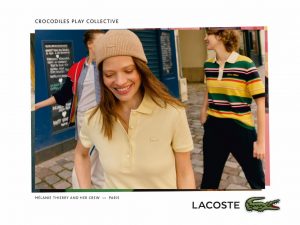 Lacoste brand image Mélanie Thierry and her crew
