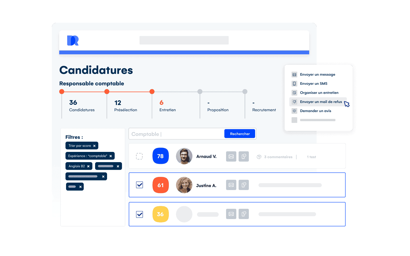 Cegid Digitalrecruiters - Gestion des candidatures
