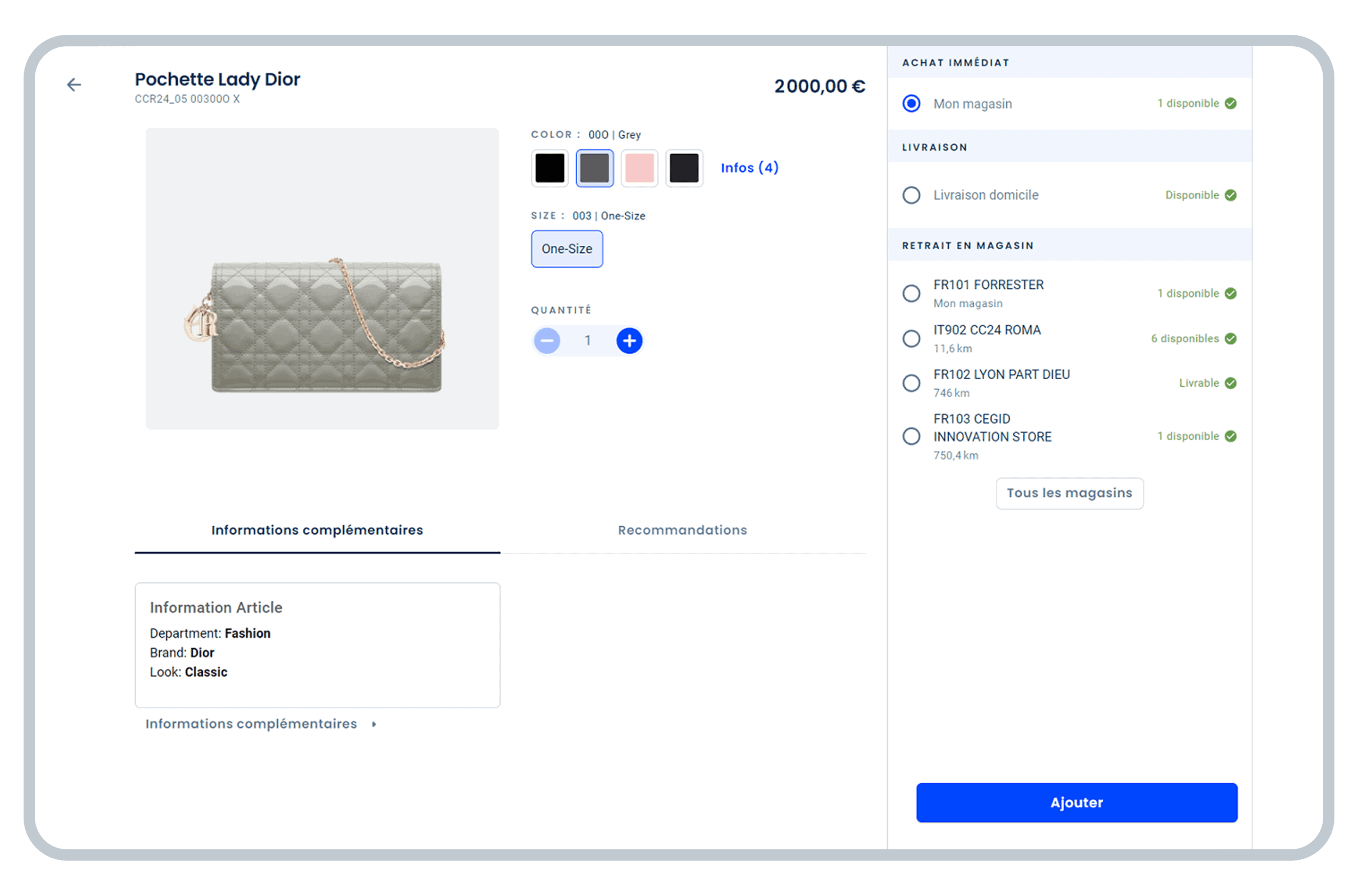 Gestion Magasin & Encaissement