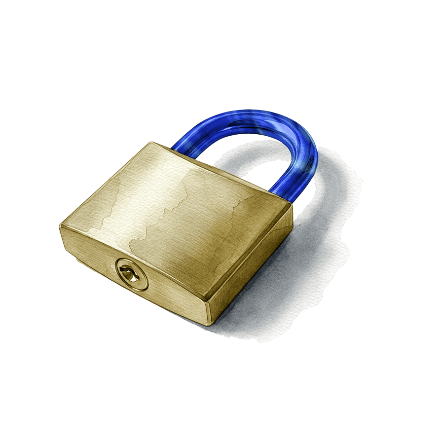 Illustration d'un cadenas symbolisant la sécurité et la conformité des données