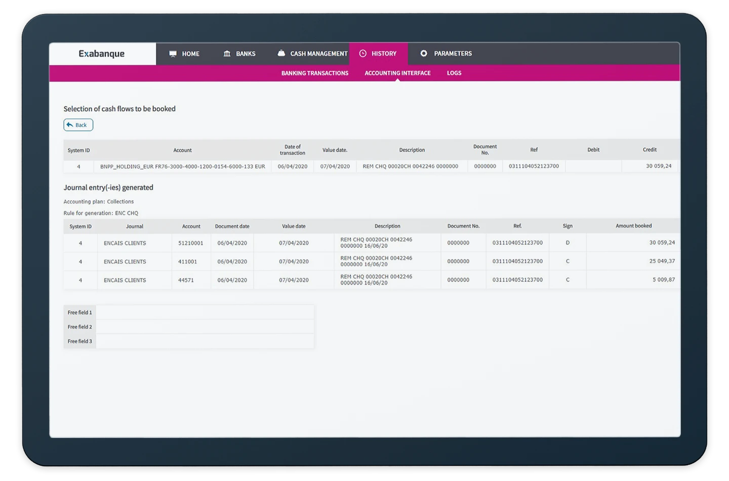 Cegid Exabanque Flow automation