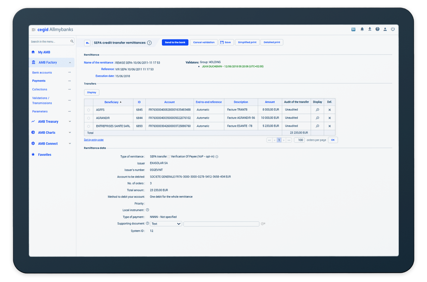 Cegid Allmybanks Banking management