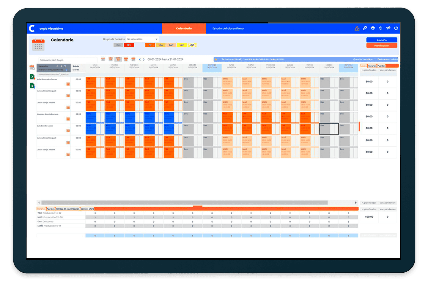 Picagem do Ponto - software de gestão de tempo Cegid Visualtime