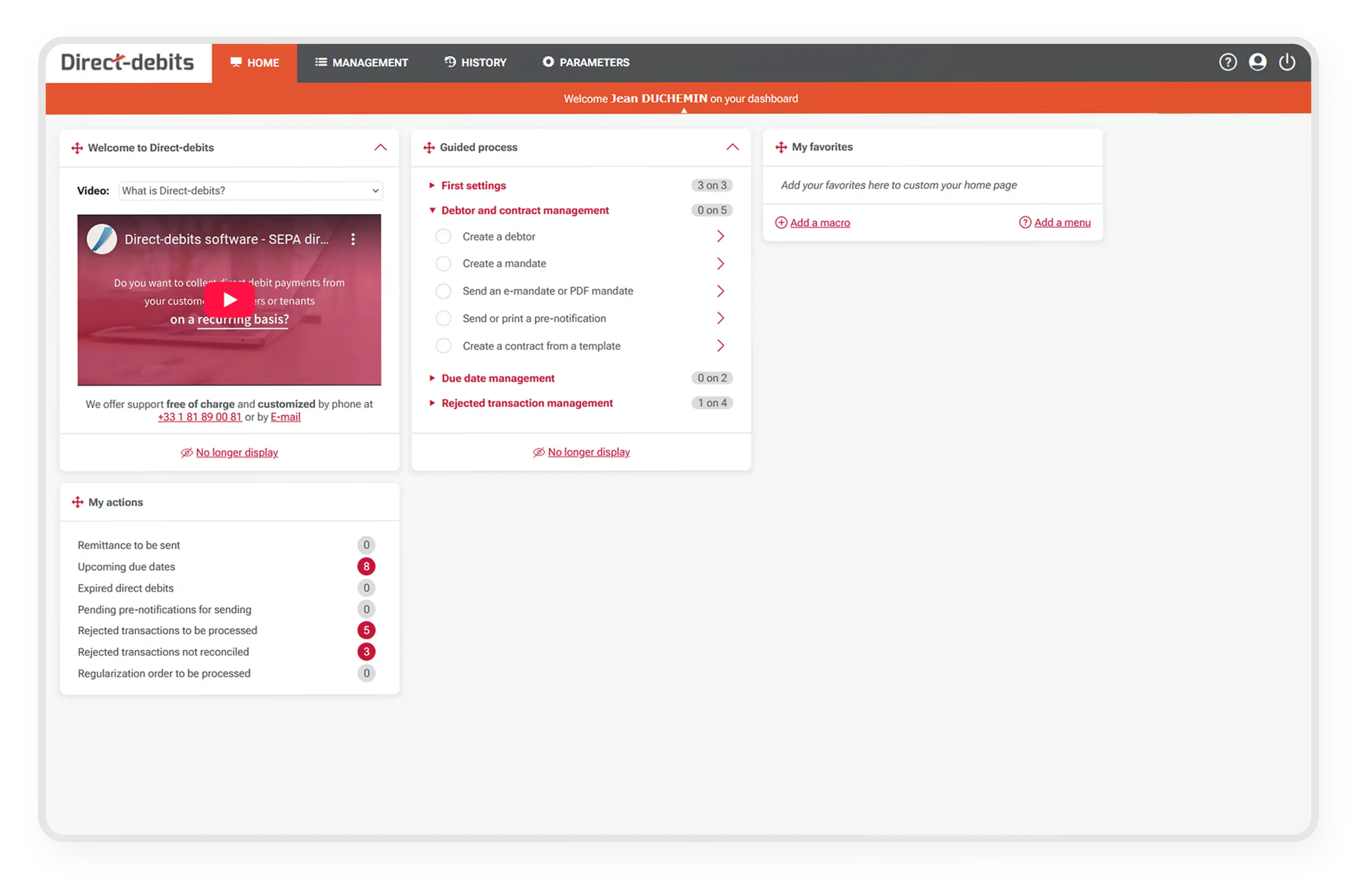 Cegid Direct-debits Home